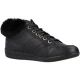 Geox - D Myria E - Sneakers - Zwart - Stof