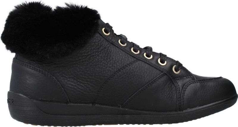 Geox - D Myria E - Sneakers - Zwart - Stof