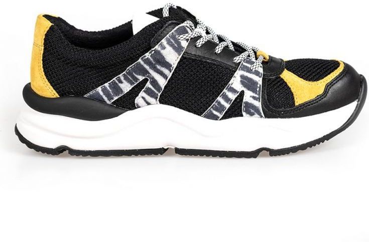 Geox - Topaz Sneakers - Dames - Zwart - Leer