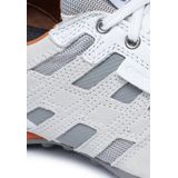 Geox - U Snake K - Herenschoenen - Optic White - Rubber Zool - Vetersluiting