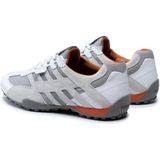 Geox - U Snake K - Herenschoenen - Optic White - Rubber Zool - Vetersluiting