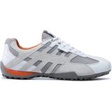 Geox - U Snake K - Herenschoenen - Optic White - Rubber Zool - Vetersluiting