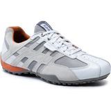 Geox - U Snake K - Herenschoenen - Optic White - Rubber Zool - Vetersluiting