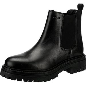 Leren boots met label in reliëf, model 'IRIDEA'