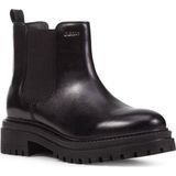 Geox - IRIDEA B - Chelsea-boots - Zwart - Synthetisch - Blokhak