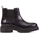 Geox - IRIDEA B - Chelsea-boots - Zwart - Synthetisch - Blokhak