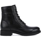 Geox - D RAWELLE A - Enkellaarsjes - Zwart - Leer
