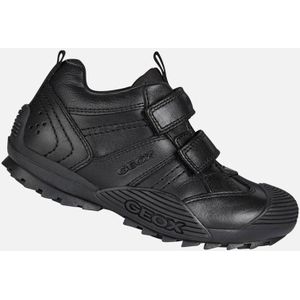Geox - Savage - Sportschoenen - Zwart - Leer