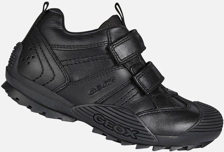 Geox - Savage - Schoenen - Zwart - Leer - Ademend