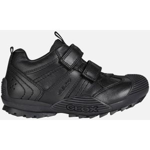 Geox - Savage - Sportschoenen - Zwart - Leer