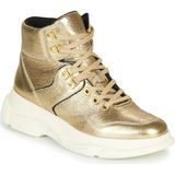 Geox - Lace-up Sneakers - Geel - Leer - Metallic Glans