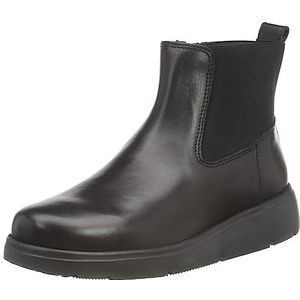 Geox - Enkellaarsjes - Zwart - Leer