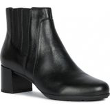 Geox - D NEW ANNYA MID B - Enkellaarsjes - Zwart - Leer