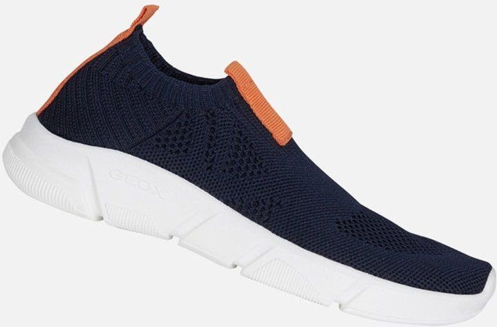 Geox - Aril - Kindertrainers - Marineblauw - Mesh - Flexibel en Ademend