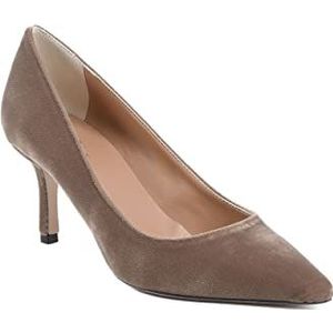 19v69 Italia, Velvet Hakken Pumps Beige, Dames, Maat:37 EU