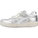 Diadora - B560 - Leren Sneakers - Zilver - Casual