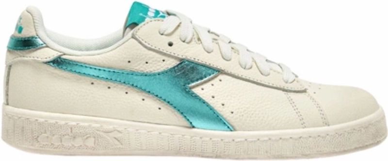 Diadora - Game L Low Waxed - Sneakers - Sky Blue Turquoise - Rundleer