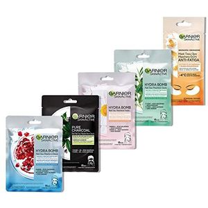 Garnier HydraBomb 5 stuks stofmaskers met verschillende werking voor huidverzorging