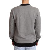 Grijze Crown King katoenen pullover sweater