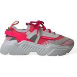 Leren Lage Sneakers Met Dikke Rubberen Zool