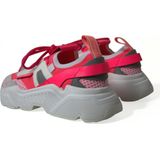 Leren Lage Sneakers Met Dikke Rubberen Zool