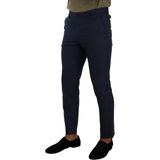 Klassieke Pas Broek Marineblauw