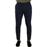 Klassieke Pas Broek Marineblauw