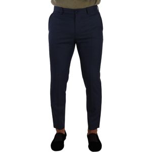 Klassieke Pas Broek Marineblauw