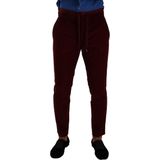 Dolce & Gabbana - Slim-fit Broeken - Rood - Katoen