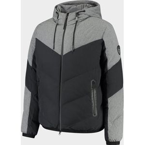 Emporio Armani - Herenhoodie - Zwart/Grijs - Polyester/Elastaan