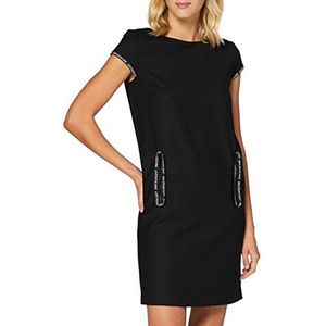 Love Moschino Casual damesjurk, zwart, 36 (Fabrikant maat:IT 40)