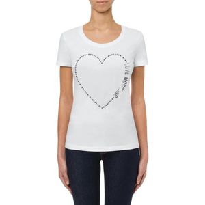 Love Moschino - T-shirt - Wit - Katoen/Elastaan
