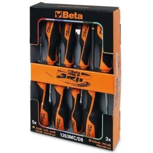 Schroevendraaierset Beta Tools 01263MC/D8 - 8 delig