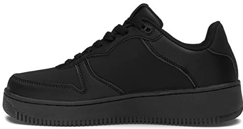 Kappa - Maserta - Lage Sneaker - Zwart - 100% Polyurethaan/Polyester