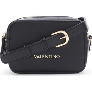 Valentino by Mario Valentino, Tassen, Dames, Zwart, ONE Size, Leer, Zwarte Camera Tas Zero Re Flap