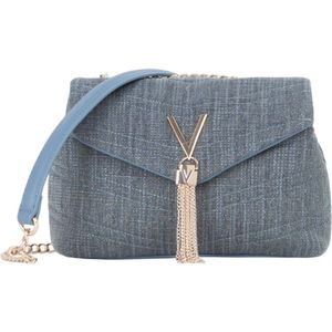 VALENTINO - Privilege Flap Bag - Schoudertas - Donkerblauw - Katoen/Polyester
