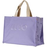 Liu Jo Canvas Shopper Tas RFID-bescherming 40 cm glicine