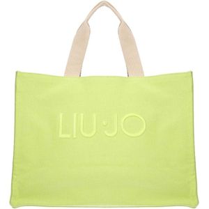 Liu Jo Canvas Bag Shoppers Dames - Groen - Maat ONESIZE
