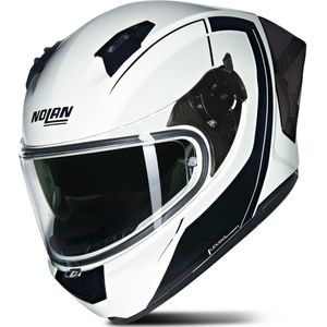 NOLAN - N60-6 Sport - Integraalhelm - Metaalwit/Zwart - Comfortabele Voering