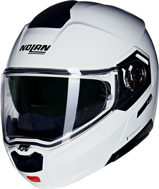 Nolan - N90-3 - Modulaire Helm - Metaalwit