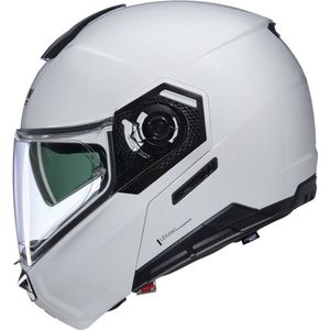 Nolan - N90-3 - Modulaire Helm - Metaalwit