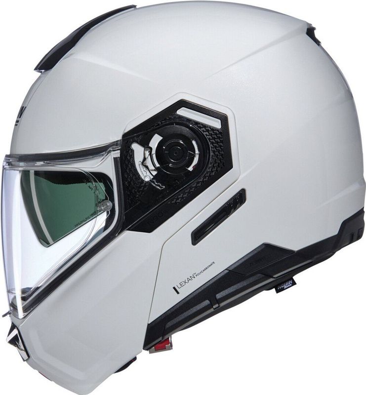 Nolan - N90-3 - Modulaire Helm - Metaalwit