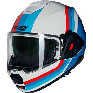 Nolan N120-1 Lineo 347, modulaire helm, Blauw/Wit/Rood, M
