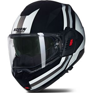 Nolan - N120-1 Lineo - Modulaire Helm - Zwart / Wit / Zilver