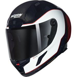 Nolan X-804 RS Ultra Carbon Asso Di Picche 343, integraalhelm, Zwart/Wit/Rood, S