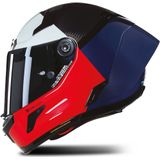 Nolan - X-804 RS Blocco 348 - Integraalhelm - Visceraal Rood Diepblauw Wit Glossy