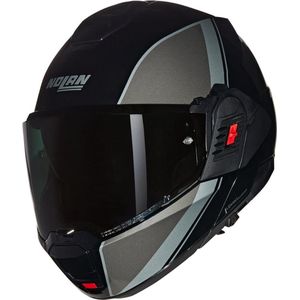 Nolan N120-1 - Modulaire Helm - Gloss Black/Grey/Silver - Ergonomische Binnenvoering
