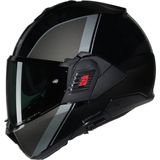Nolan N120-1 - Motorhelm - Gloss Black/Grey/Silver - Modulaire Functionaliteit