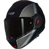 Nolan N120-1 - Motorhelm - Gloss Black/Grey/Silver - Modulaire Functionaliteit