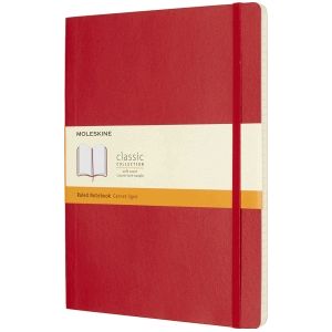 Moleskine Notizbuch XL 19x25cm liniert Softcover scharlachrot